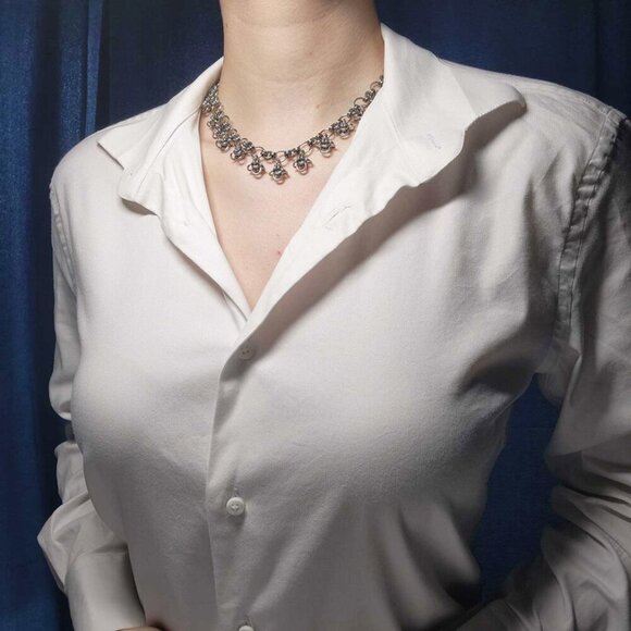 Vintage 90s designer perfect classy white button-up shirt - Picture 8 of 8